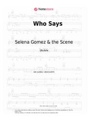 Notas, acordes Selena Gomez & the Scene - Who Says