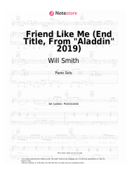 Notas, acordes Will Smith, DJ Khaled - Friend Like Me (End Title, From Aladdin 2019)