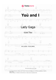 undefined Lady Gaga - Yoü and I