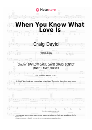 undefined Craig David - When You Know What Love Is
