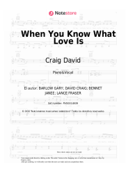 undefined Craig David - When You Know What Love Is
