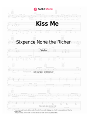 Notas, acordes Sixpence None the Richer - Kiss Me