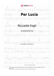 undefined Riccardo Fogli - Per Lucia