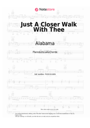 Notas, acordes Alabama - Just A Closer Walk With Thee