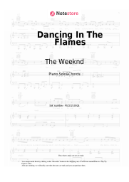 Notas, acordes The Weeknd - Dancing In The Flames