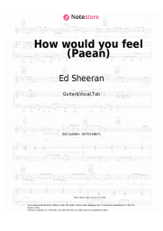 undefined Ed Sheeran - How would you feel (Paean)