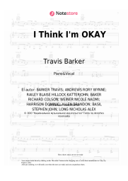 Notas, acordes Machine Gun Kelly, Yungblud, Travis Barker - I Think I'm OKAY