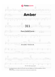 Notas, acordes 311 - Amber