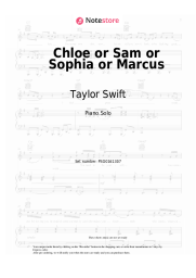 undefined Taylor Swift - Chloe or Sam or Sophia or Marcus