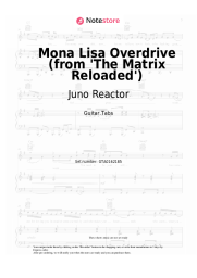 Notas, acordes Juno Reactor - Mona Lisa Overdrive (from 'The Matrix Reloaded') 