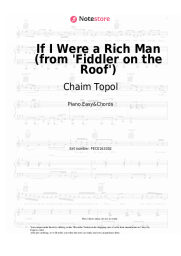 Notas, acordes Chaim Topol, Jerry Bock, Sheldon Harnick - If I Were a Rich Man (from 'Fiddler on the Roof')