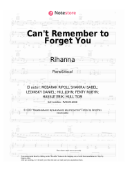 undefined Shakira, Rihanna - Can't Remember to Forget You