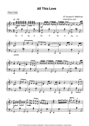 Notas, acordes JP Cooper - All This Love