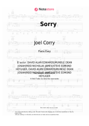 Notas, acordes Joel Corry - Sorry