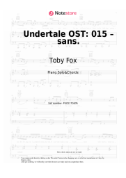 undefined Toby Fox - Undertale OST: 015 – sans.