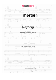 Notas, acordes Mayberg - morgen