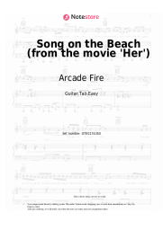 Notas, acordes Arcade Fire - Song on the Beach (from the movie 'Her')