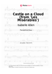Notas, acordes Isabelle Allen - Castle on a Cloud (from 'Les Misérables')