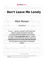 undefined Mark Ronson, YEBBA - Don't Leave Me Lonely