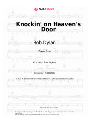 Notas, acordes Bob Dylan - Knockin' on Heaven's Door