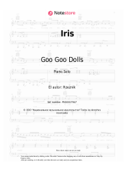 Notas, acordes Goo Goo Dolls - Iris