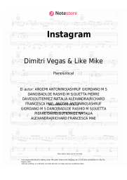 Notas, acordes Dimitri Vegas & Like Mike, David Guetta, Daddy Yankee, Afro Bros, Natti Natasha - Instagram