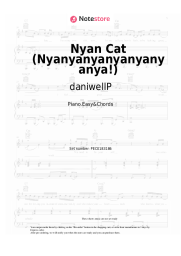 Notas, acordes daniwellP, Hatsune Miku - Nyan Cat (Nyanyanyanyanyanyanya!)