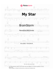 Notas, acordes BrainStorm - My Star