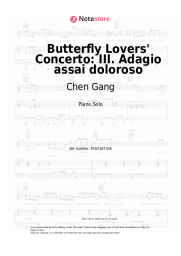 Notas, acordes Chen Gang, He Zhanhao - Butterfly Lovers' Concerto: III. Adagio assai doloroso