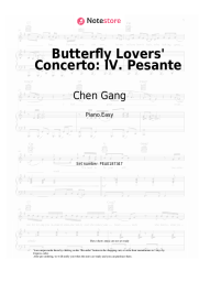 Notas, acordes Chen Gang, He Zhanhao - Butterfly Lovers' Concerto: IV. Pesante