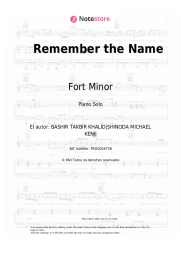 Notas, acordes Fort Minor - Remember the Name