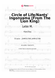 undefined Lebo M., Carmen Twillie, Elton John - Circle of Life/Nants' Ingonyama (From The Lion King)