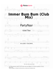 Notas, acordes Partyfloor - Immer Bum Bum (Club Mix)