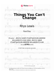 undefined Rhys Lewis - Things You Can't Change