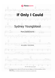 Notas, acordes Sydney Youngblood -  If Only I Could