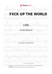 Notas, acordes LISA - FXCK UP THE WORLD