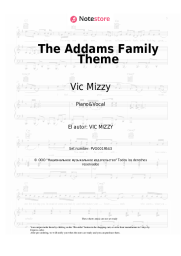 Notas, acordes Vic Mizzy - The Addams Family Theme