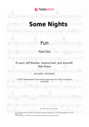 Notas, acordes Fun - Some Nights