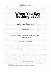 Notas, acordes Alison Krauss - When You Say Nothing at All