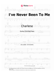 Notas, acordes Charlene - I've Never Been To Me