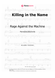 Notas, acordes Rage Against the Machine - Killing in the Name 
