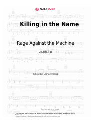 Notas, acordes Rage Against the Machine - Killing in the Name 