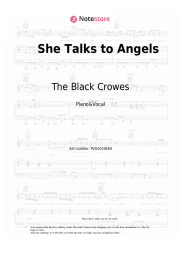 Notas, acordes The Black Crowes - She Talks to Angels