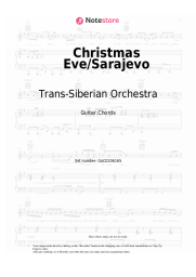 Notas, acordes Trans-Siberian Orchestra - Christmas Eve/Sarajevo 12/24