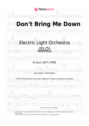 Notas, acordes Electric Light Orchestra (ELO) - Don't Bring Me Down