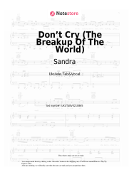 undefined Sandra - Don’t Cry (The Breakup Of The World)