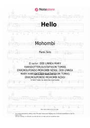 Notas, acordes Mohombi - Hello