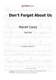 undefined Mariah Carey - Don’t Forget About Us