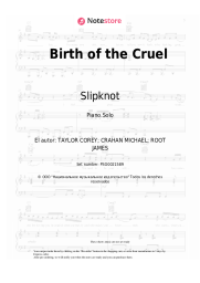 Notas, acordes Slipknot - Birth of the Cruel
