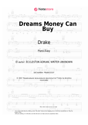 Notas, acordes Drake - Dreams Money Can Buy